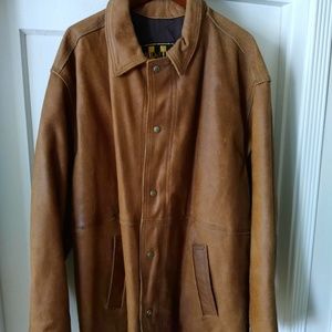 Light Brown Leather coat XXL